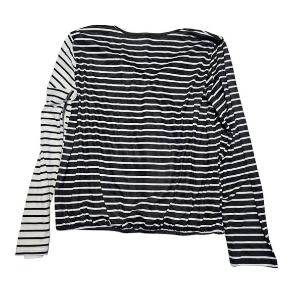 Shein Striped Two-Tone Top Size: XL - Picture 2 of 3